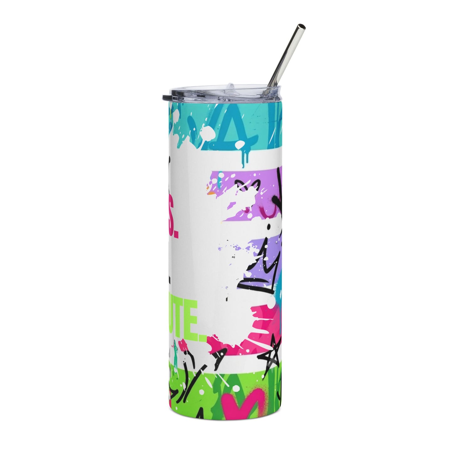 Motivational Skinny Tumbler — "Focus. Plan. Execute." 20oz Stainless Steel