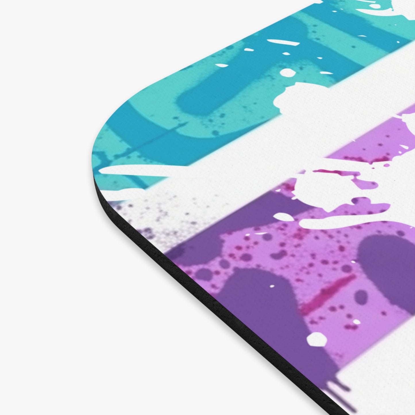 "Focus. Plan. Execute." Colorful Graffiti Desk Mat