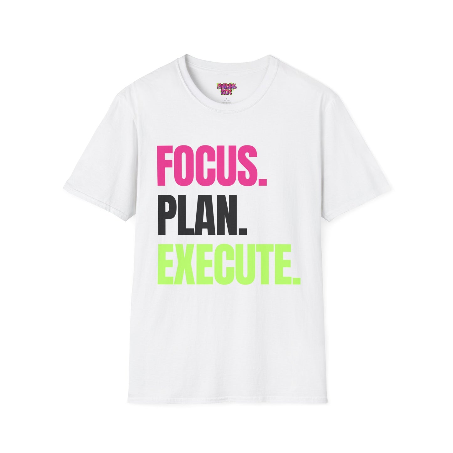 FOCUS. PLAN. EXECUTE. T-Shirt — Motivational Graphic Tee for Productivity & Goal Setting
