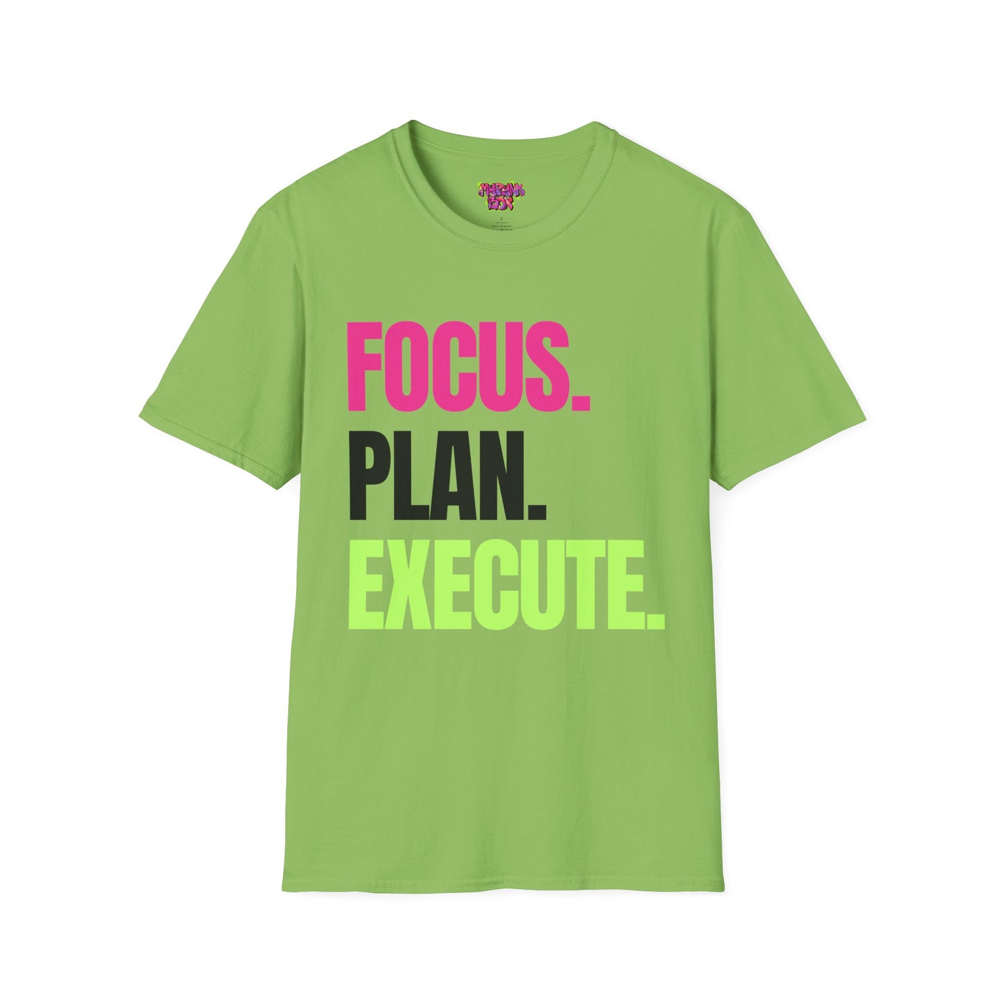 FOCUS. PLAN. EXECUTE. T-Shirt — Motivational Graphic Tee for Productivity & Goal Setting