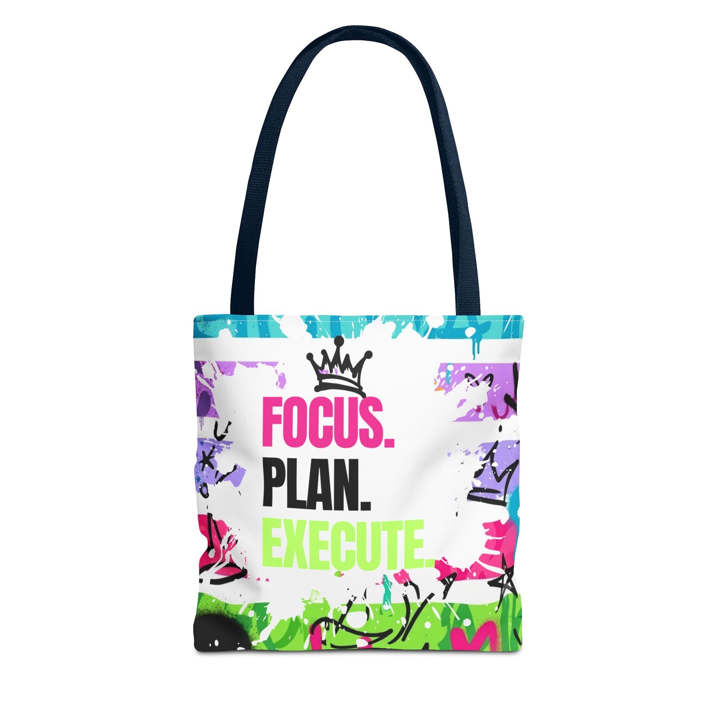 Focus. Plan. Execute. Motivational Tote Bag