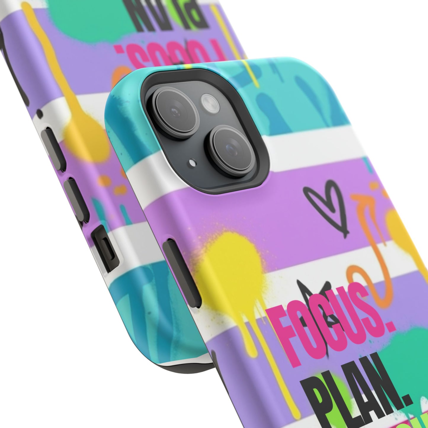 Focus. Plan. Execute. Motivational Phone Case — Magnetic Impact-Resistant